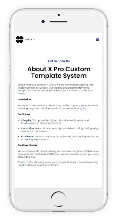 xprotemplate system mobile screenshot about seo meta schema