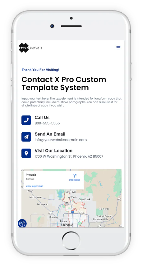 xprotemplate system mobile screenshot contact seo meta schema