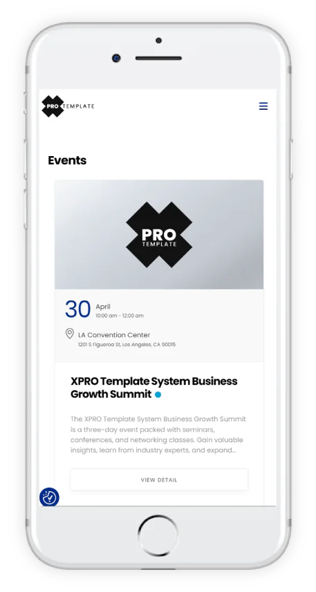 xprotemplate system mobile screenshot events seo meta schema